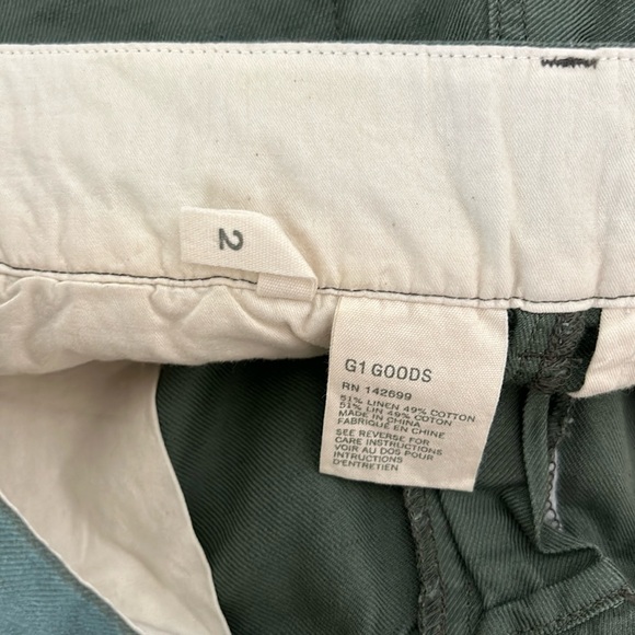 G1 Goods Linen Cotton Blend Cropped Size 2 - Picture 7 of 7